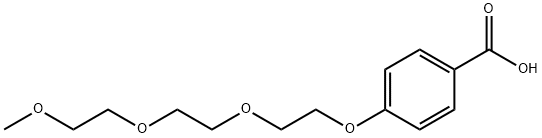 Benzoic acid, 4-[2-[2-(2-methoxyethoxy)ethoxy]ethoxy]- 结构式