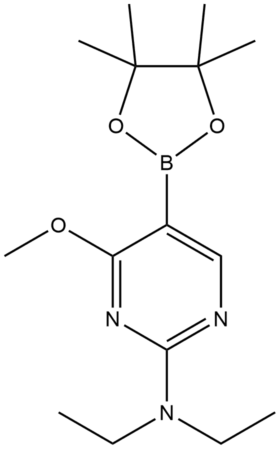 N,N-Diethyl-4-methoxy-5-(4,4,5,5-tetramethyl-1,3,2-dioxaborolan-2-yl)-2-pyrim... Structure