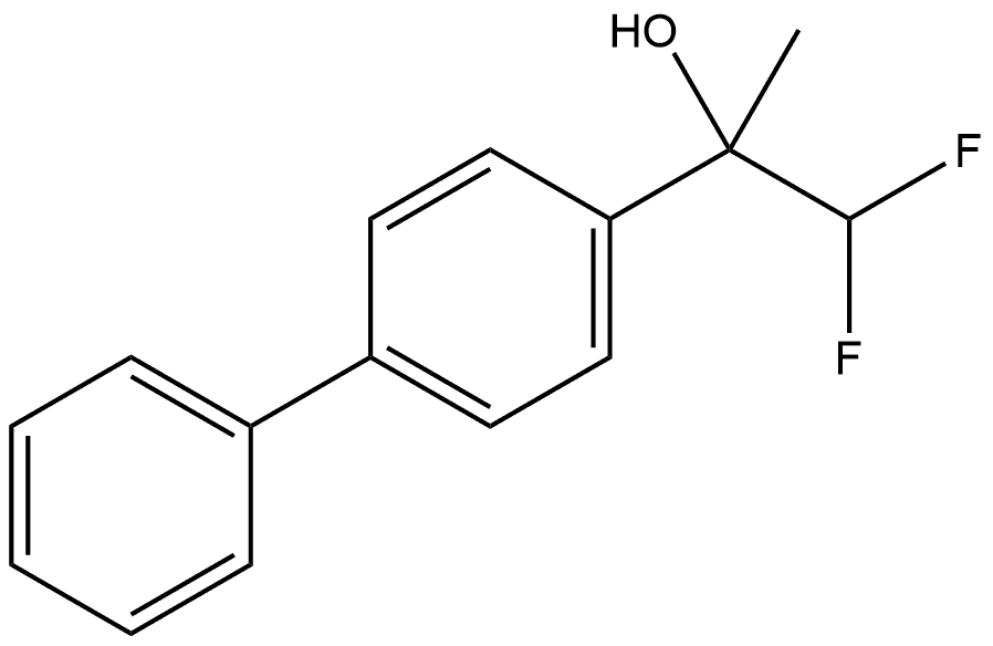 2-([1,1'-BIPHENYL]-4-YL)-1,1-DIFLUOROPROPAN-2-OL,1352715-25-3,结构式