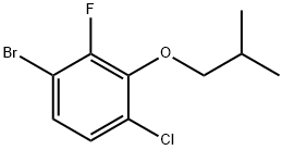1-溴-4-氯-2-氟-3-异丁氧基苯 结构式