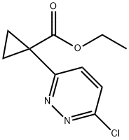 Cyclopropanecarboxylic acid, 1-(6-chloro-3-pyridazinyl)-, ethyl ester Structure