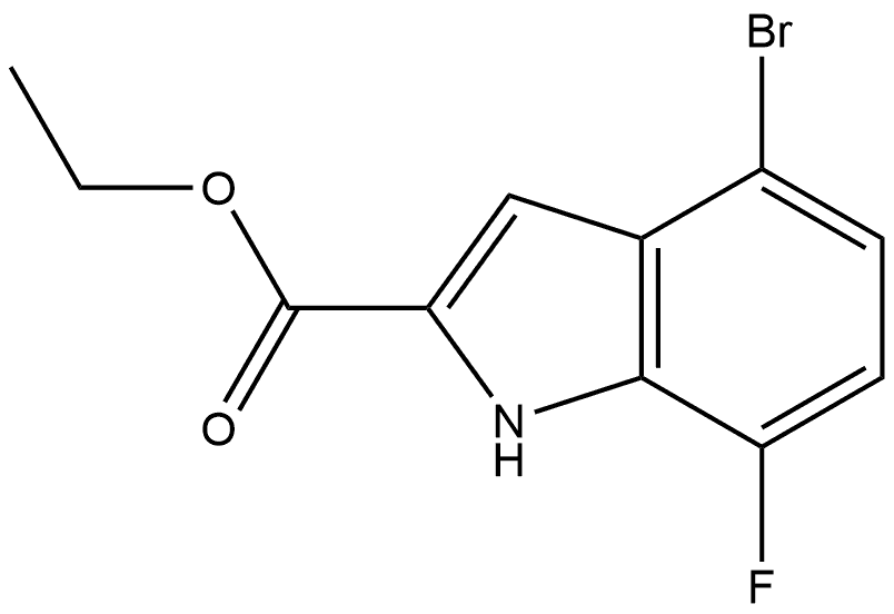 ethyl 4-bromo-7-fluoro-1H-indole-2-carboxylate|4-溴-7-氟-1H-吲哚-2-甲酸乙酯