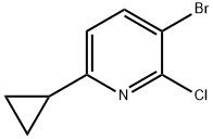 3-溴-2-氯-6-环丙基吡啶 结构式