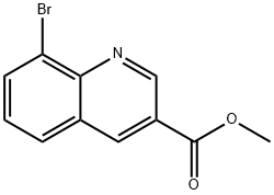 3-Quinolinecarboxylic acid, 8-bromo-, methyl ester Struktur