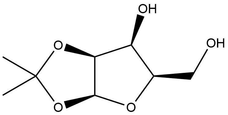 β-D-Lyxofuranose, 1,2-O-(1-methylethylidene)- Struktur