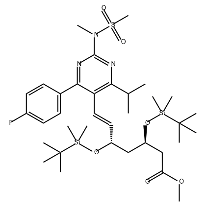 6-Heptenoic acid, 3,5-bis[[(1,1-dimethylethyl)dimethylsilyl]oxy]-7-[4-(4-fluorophenyl)-6-(1-methylethyl)-2-[methyl(methylsulfonyl)amino]-5-pyrimidinyl]-, methyl ester, (3R,5S,6E)-