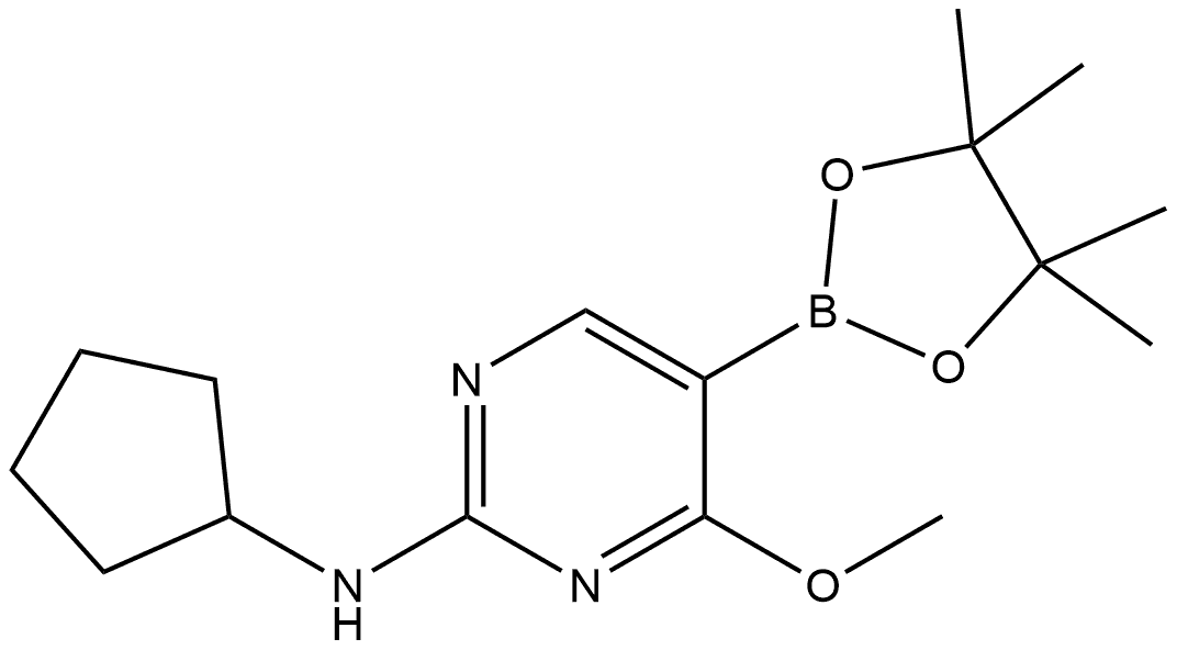 N-Cyclopentyl-4-methoxy-5-(4,4,5,5-tetramethyl-1,3,2-dioxaborolan-2-yl)-2-pyr... Structure