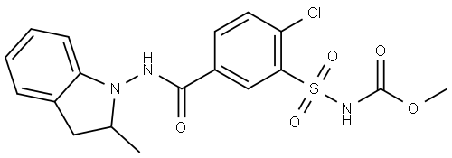 Indapamide Impurity 31 Struktur