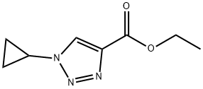 1H-1,2,3-Triazole-4-carboxylic acid, 1-cyclopropyl-, ethyl ester Structure