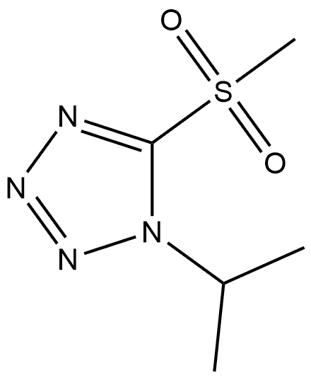 1-Isopropyl-5-(methylsulfonyl)-1H-tetrazole Structure