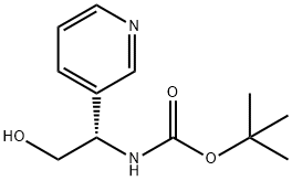 (S)-(2-Hydroxy-1-pyridin-3-yl-ethyl)-carbamic acid tert-butyl ester,1354225-83-4,结构式