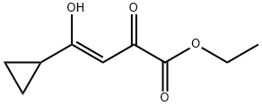 3-Butenoic acid, 4-cyclopropyl-4-hydroxy-2-oxo-, ethyl ester, (3Z)- Structure
