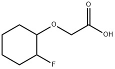 Acetic acid, 2-[(2-fluorocyclohexyl)oxy]- Structure