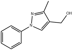 (3-Methyl-1-phenyl-1H-pyrazol-4-yl)methanol Struktur