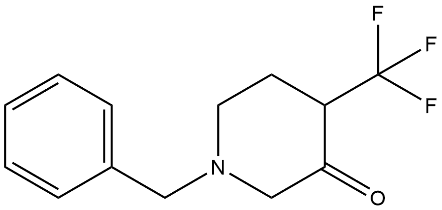 1-Benzyl-4-(trifluoromethyl)piperidin-3-one 结构式