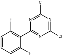 2,4-Dichloro-6-(2,6-difluorophenyl)-1,3,5-triazine Structure