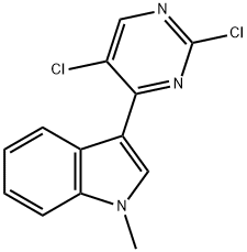 3-(2,5-二氯嘧啶-4-基)-1-甲基-1H-吲哚, 1356963-19-3, 结构式