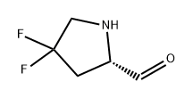2-Pyrrolidinecarboxaldehyde, 4,4-difluoro-, (2S)- Struktur