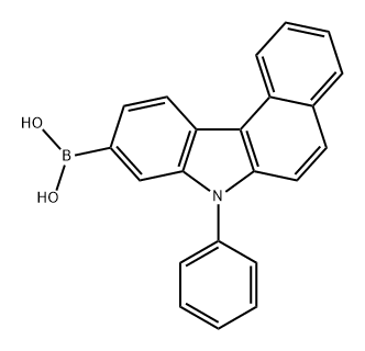 Boronic acid, B-(7-phenyl-7H-benzo[c]carbazol-9-yl)- Structure