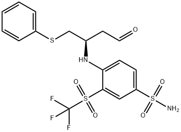 Benzenesulfonamide, 4-[[(1R)-3-oxo-1-[(phenylthio)methyl]propyl]amino]-3-[(trifluoromethyl)sulfonyl]-