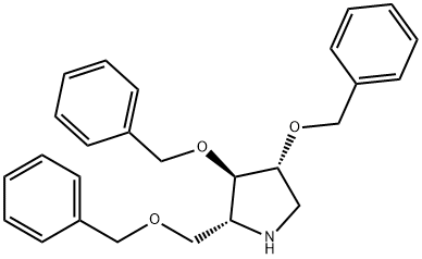 Pyrrolidine, 3,4-bis(phenylmethoxy)-2-[(phenylmethoxy)methyl]-, (2R,3R,4R)-