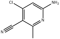 6-氨基-4-氯-2-甲基烟腈, 1357956-90-1, 结构式