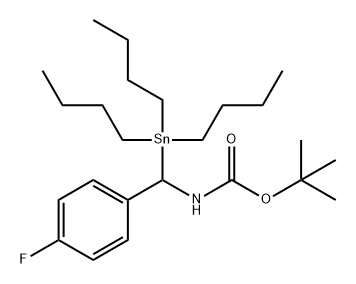 Carbamic acid, N-[(4-fluorophenyl)(tributylstannyl)methyl]-, 1,1-dimethylethyl ester