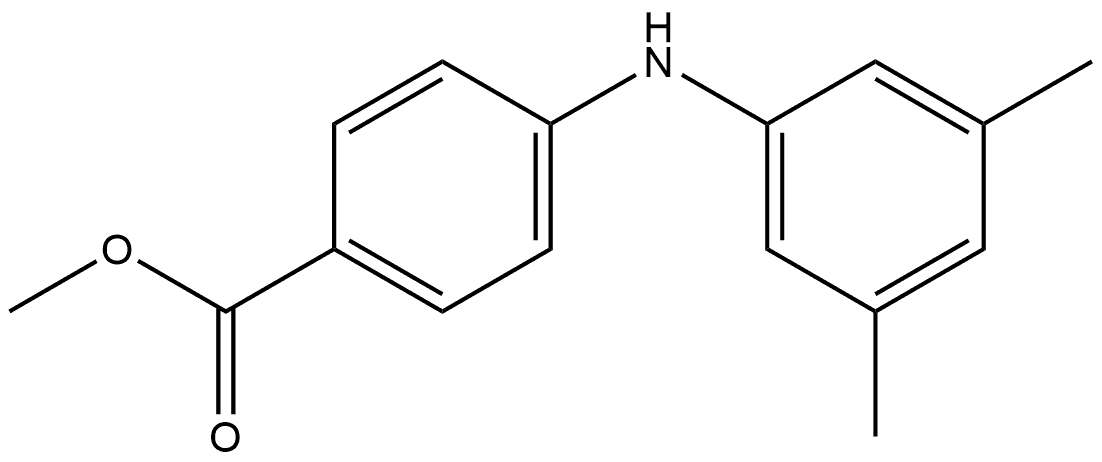 Methyl 4-[(3,5-dimethylphenyl)amino]benzoate Struktur