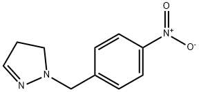 1H-Pyrazole, 4,5-dihydro-1-[(4-nitrophenyl)methyl]- Structure