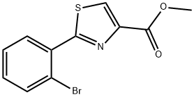 Methyl 2-(2-bromophenyl)thiazole-4-carboxylate,1360438-63-6,结构式