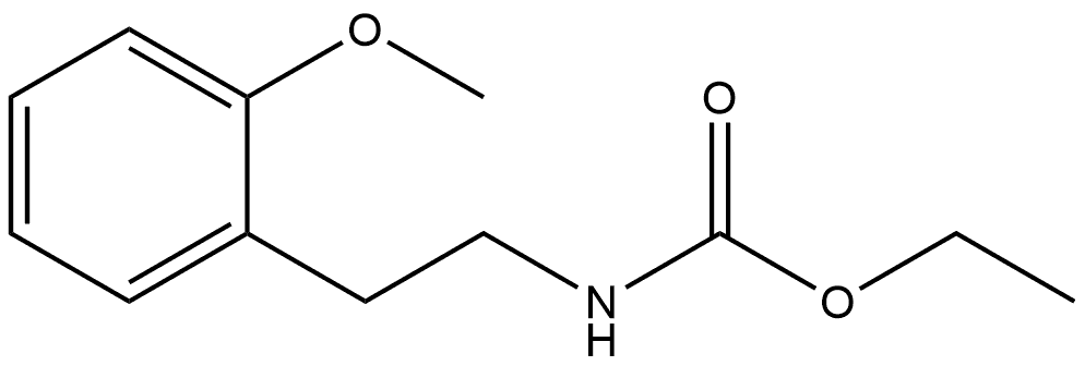 ethyl (2-methoxyphenethyl)carbamate Struktur