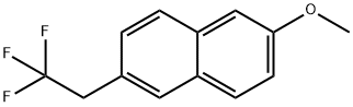 Naphthalene, 2-methoxy-6-(2,2,2-trifluoroethyl)- Structure