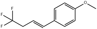 Benzene, 1-methoxy-4-[(1E)-4,4,4-trifluoro-1-buten-1-yl]- Structure