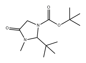 1-Imidazolidinecarboxylic acid, 2-(1,1-dimethylethyl)-3-methyl-4-oxo-, 1,1-dimethylethyl ester
