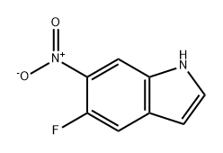 1H-Indole, 5-fluoro-6-nitro-,1360886-28-7,结构式