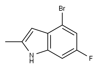 4-bromo-6-fluoro-2-methyl-1H-indole Structure
