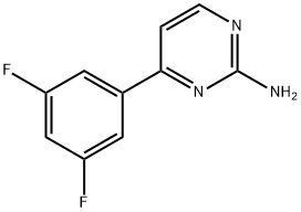 4-(3,5-difluorophenyl)pyrimidin-2-amine,1360898-04-9,结构式
