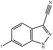 6-iodo-1H-indazole-3-carbonitrile Structure