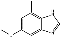5-甲氧基-7-甲基-1H-苯并[D]咪唑, 1360954-28-4, 结构式