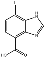 1H-Benzimidazole-4-carboxylic acid, 7-fluoro- Structure