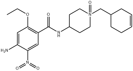 4-(4-amino-2-ethoxy-5-nitrobenzamido)-1-(cyclohex-3-en-1-ylmethyl)piperidine 1-oxide Structure