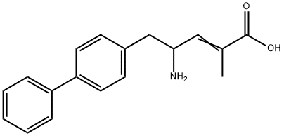 2-Pentenoic acid, 4-amino-5-[1,1'-biphenyl]-4-yl-2-methyl- Struktur