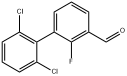2',6'-Dichloro-2-fluoro-biphenyl-3-carboxaldehyde Struktur