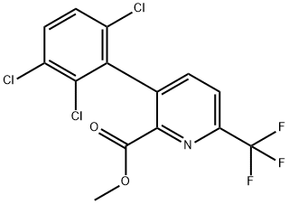 Methyl 3-(2,3,6-trichlorophenyl)-6-(trifluoromethyl)picolinate,1361479-55-1,结构式