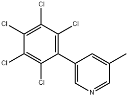 3-Methyl-5-(perchlorophenyl)pyridine 结构式