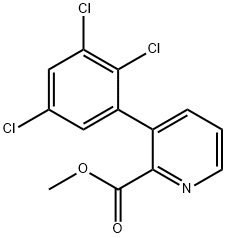 Methyl 3-(2,3,5-trichlorophenyl)picolinate,1361492-83-2,结构式