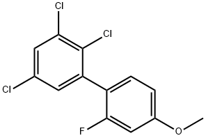 2'-Fluoro-4'-methoxy-2,3,5-trichlorobiphenyl,1361508-17-9,结构式
