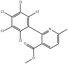Methyl 6-methyl-2-(perchlorophenyl)nicotinate 结构式
