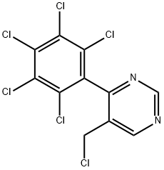 5-(Chloromethyl)-4-(perchlorophenyl)pyrimidine,1361529-59-0,结构式