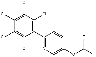 5-(Difluoromethoxy)-2-(perchlorophenyl)pyridine 结构式
